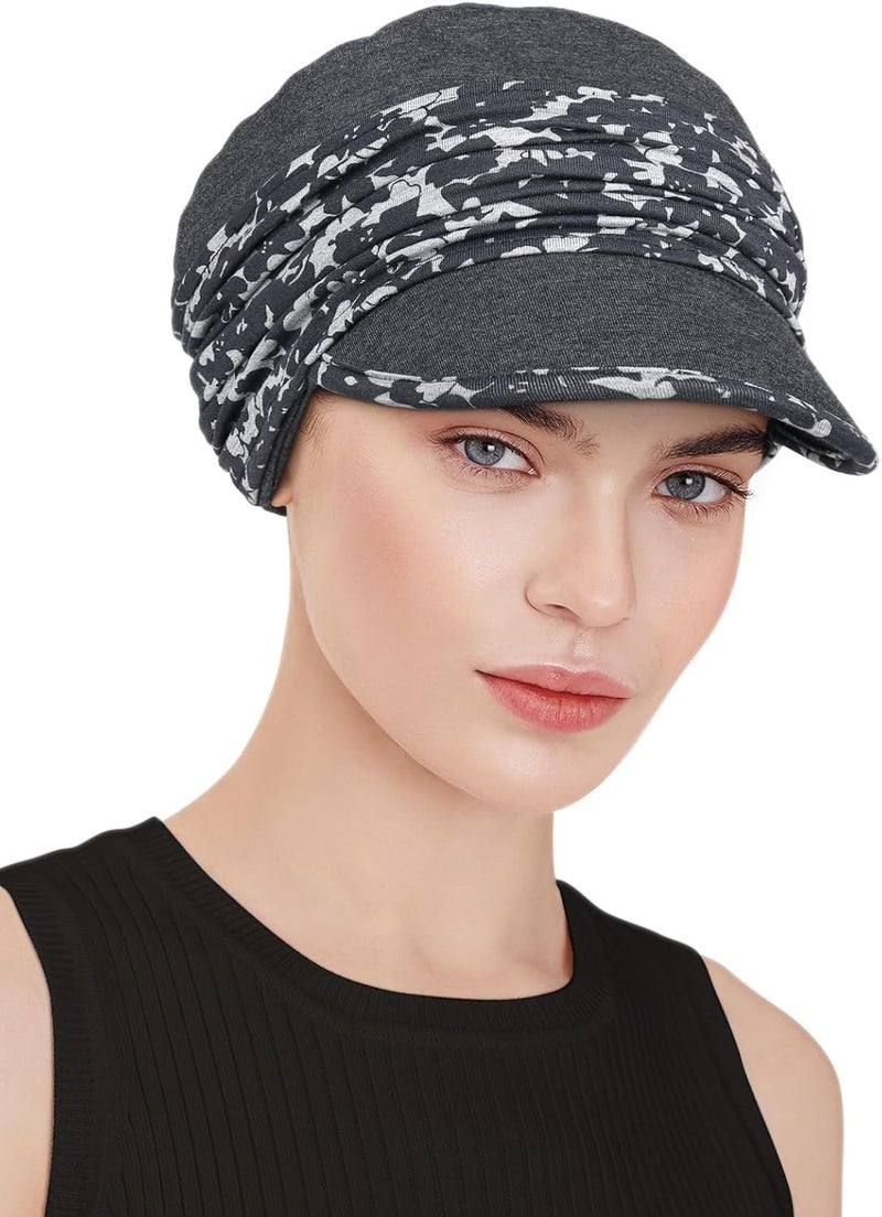 Awefeel Chemo Headwear Viscose Newsboy Cap for Women Fall and Winter Hats - Image 3
